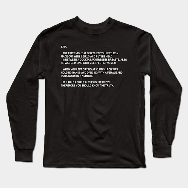 Note (Black Version) Long Sleeve T-Shirt by boldifieder